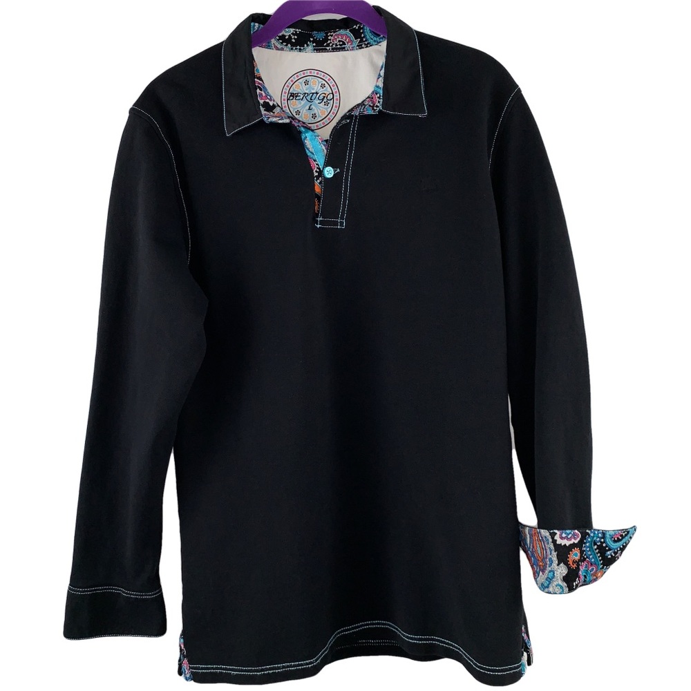 Bertigo men’s long sleeve polo